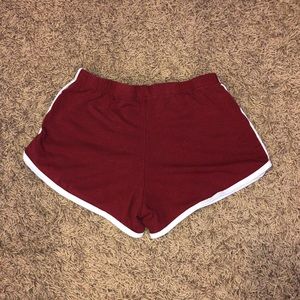 RED COMFY BOOTY SHORTS